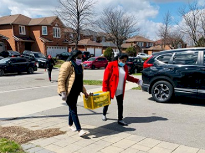 Distribution of dry provisions and tokens for Senior Care Homes