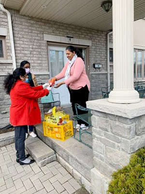Distribution of dry provisions and tokens for Senior Care Homes