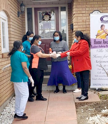 Distribution of dry provisions and tokens for Senior Care Homes