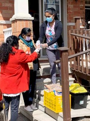 Distribution of dry provisions and tokens for Senior Care Homes