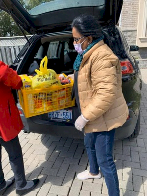 Distribution of dry provisions and tokens for Senior Care Homes