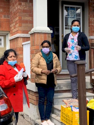 Distribution of dry provisions and tokens for Senior Care Homes